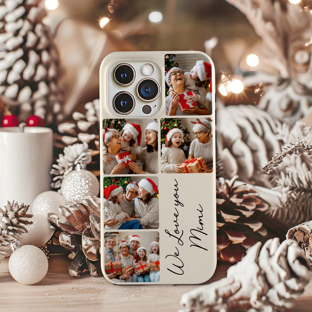 Custom Photo I Love You Mimi Phone Case Christmas Gift For Family LM32 895205