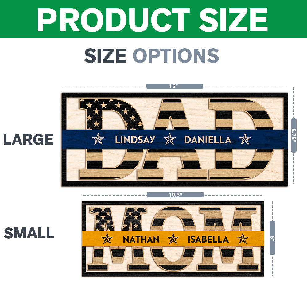 Personalized Keepsake For Beloved Job Lines Dad Wooden Sign LM32 893407