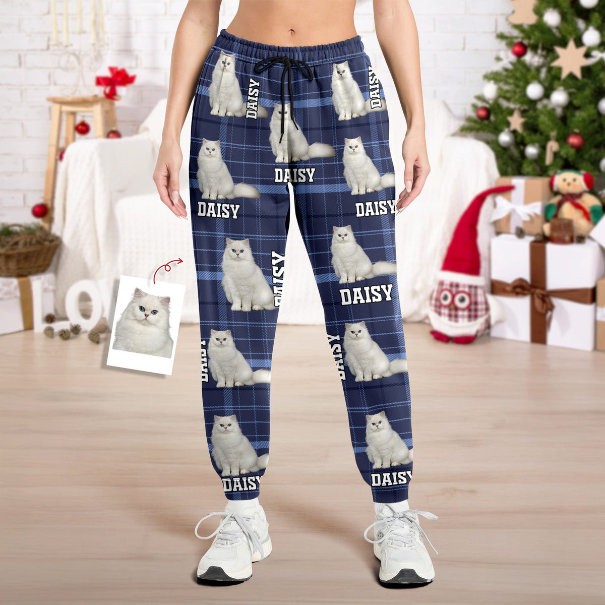 Custom Photo Dog Cat Sweatpants Christmas Gift For Dog Cat Lovers HA75 898346