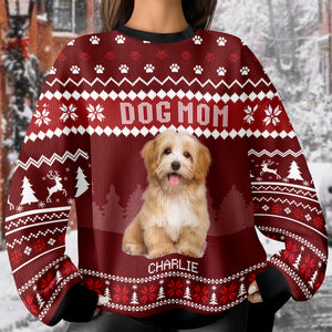 Custom Photo Dog Dad Dog Mom Ugly Sweater HA75 892916