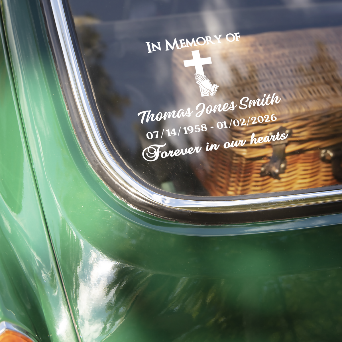 In Memory Of Personalized  Memorial Car Window Decal Sticker HA75 920006