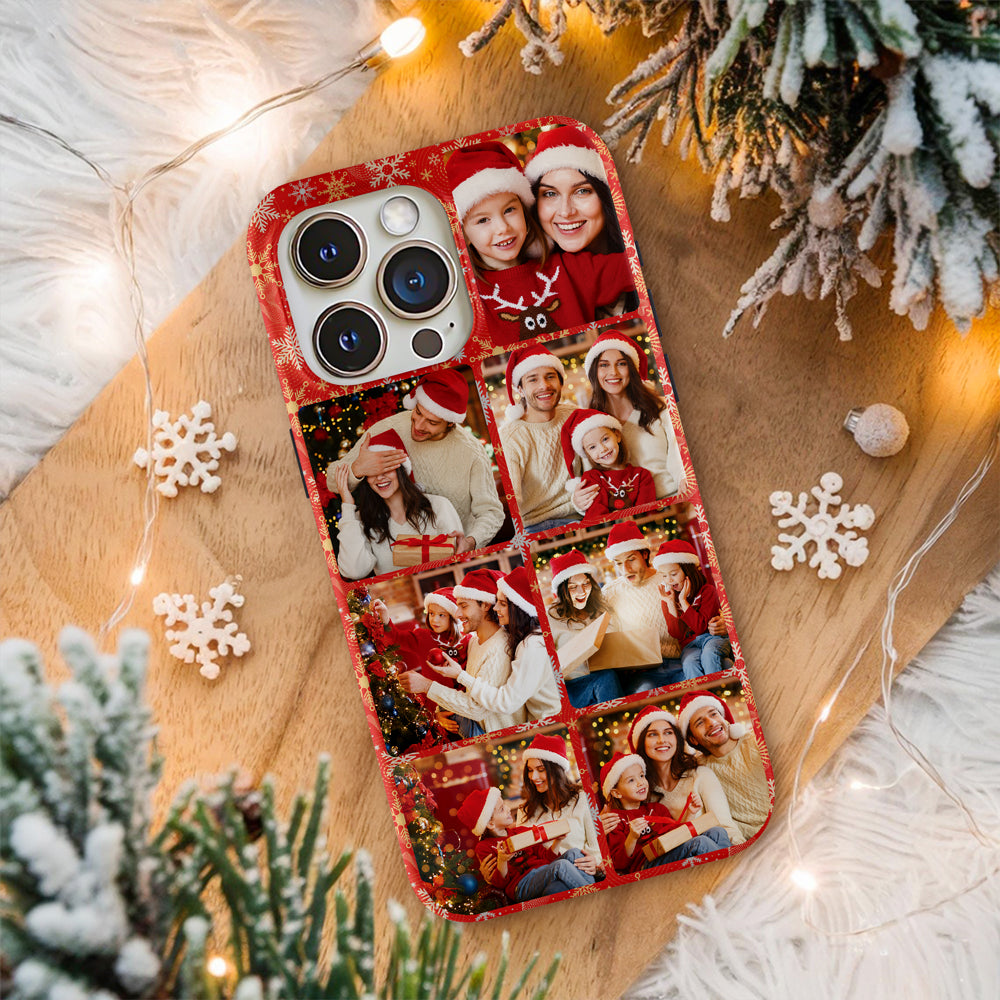 Custom Cute Photo Phone Case Christmas Gift For Family, Couple LM32 895131