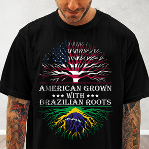 Grows With Roots Latin America Flag Dark Shirt TH10 892007