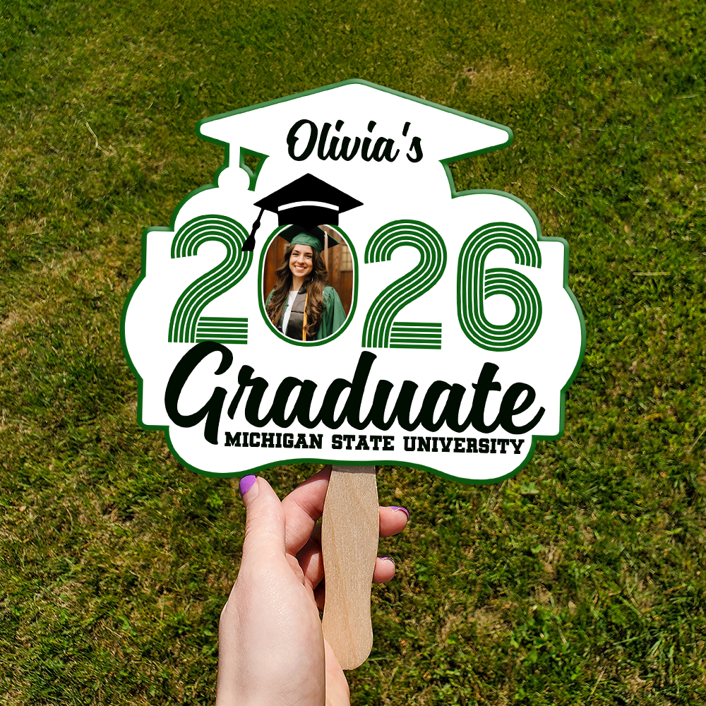 Custom Photo 2026 Graduate Face Fan Graduation Gift LM32 897931