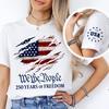 We The People 250 Years of Freedom 1776-2026 America Flag Sleeve Tee Shirt - Patriotic Gift LM32 669353