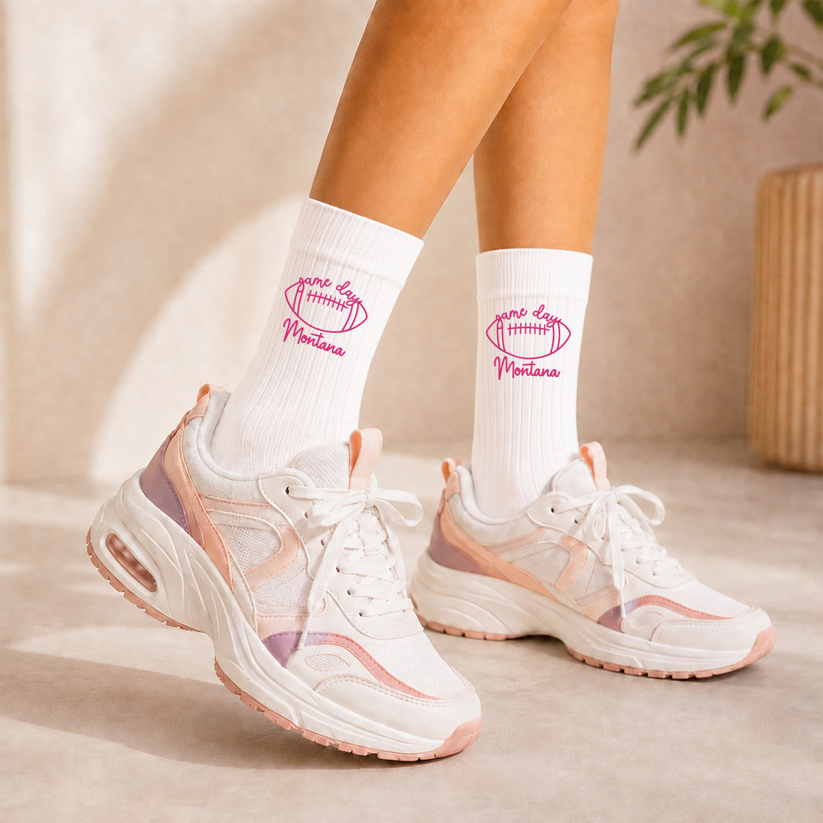 Personalized Name Game Day Embroidered Socks Football Season HA75 919130