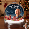 Custom Photo I Am Always With You Memorial Cardinal Acrylic Snow Globe HA75 898018
