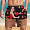 Personalized Custom Face Swim Trunks, Funny Girlfriend Photo Beach Shorts for Men, Vacation Gift HO82 903126