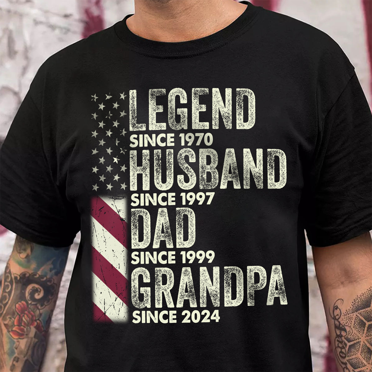 Personalized Legend Husband Dad Grandpa Front Shirt TH10 892909