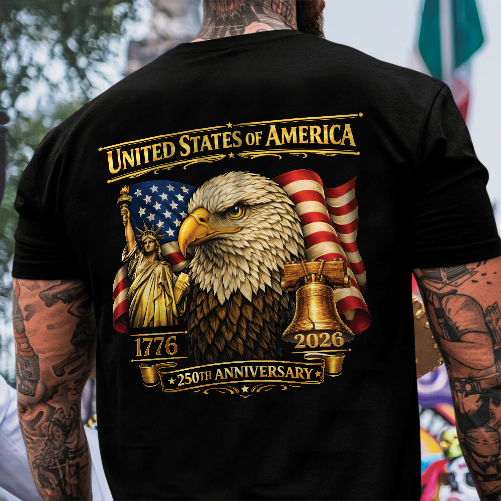 United State Of America 250th Anniversary Backside Shirt TH10 169233