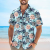Custom Photo Best Dad Ever Tropical Pattern Hawaiian Shirt - Personalized Gift for Dad CH07 911568