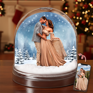 Custom Family Photo Acrylic Snow Globe TH10 896499