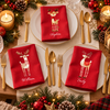 Personalized Reindeer Reusable Cotton Napkin Christmas Decor HA75 919386