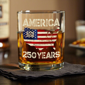 250 Years America Anniversary 250th Independence Day Whiskey Glass HA75 897356
