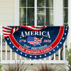 Custom Family Name America 250 Birthday 1776-2026 Non-Pleated Fan Flag TH10 898745