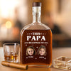This Papa Is Powered By Love - Family Personalized Custom Whiskey Bottle - Father's Day, Gift For Dad, Grandpa HO82 894076