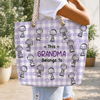 Custom Name This Grandma Belong To Beach Tote Bag CH07 180092