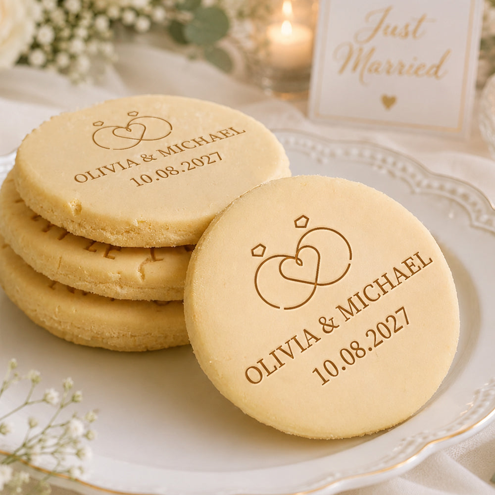 Personalized Wedding Cookie Stamp Bride & Groom Cookie Cutter, Bridal Shower Baking Gift CH07 180272