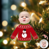 Custom Face Kid Funny Kid Ugly Sweater Acrylic Ornament For Christmas HA75 897844