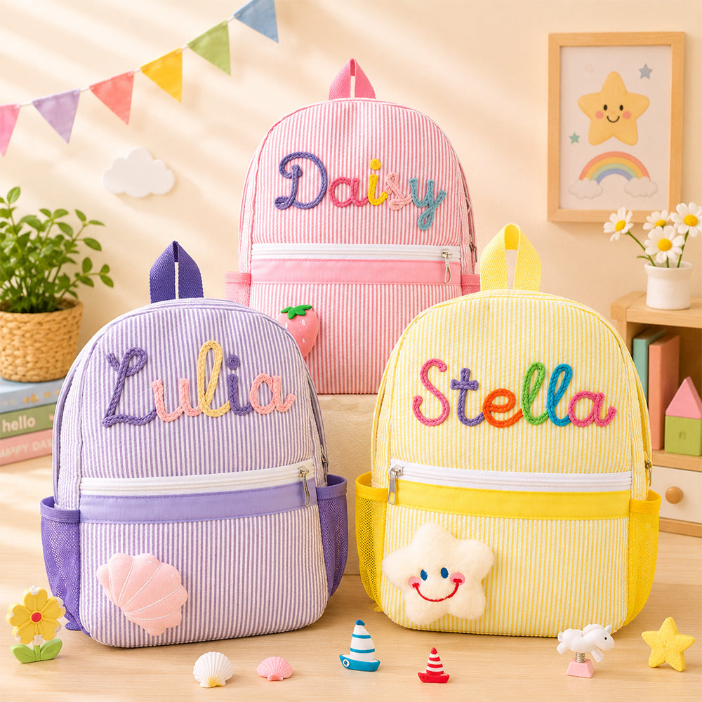 Custom Kid Name Embroidered Toddler Backpack, Back to School Kindergarten Gift CH07 911864