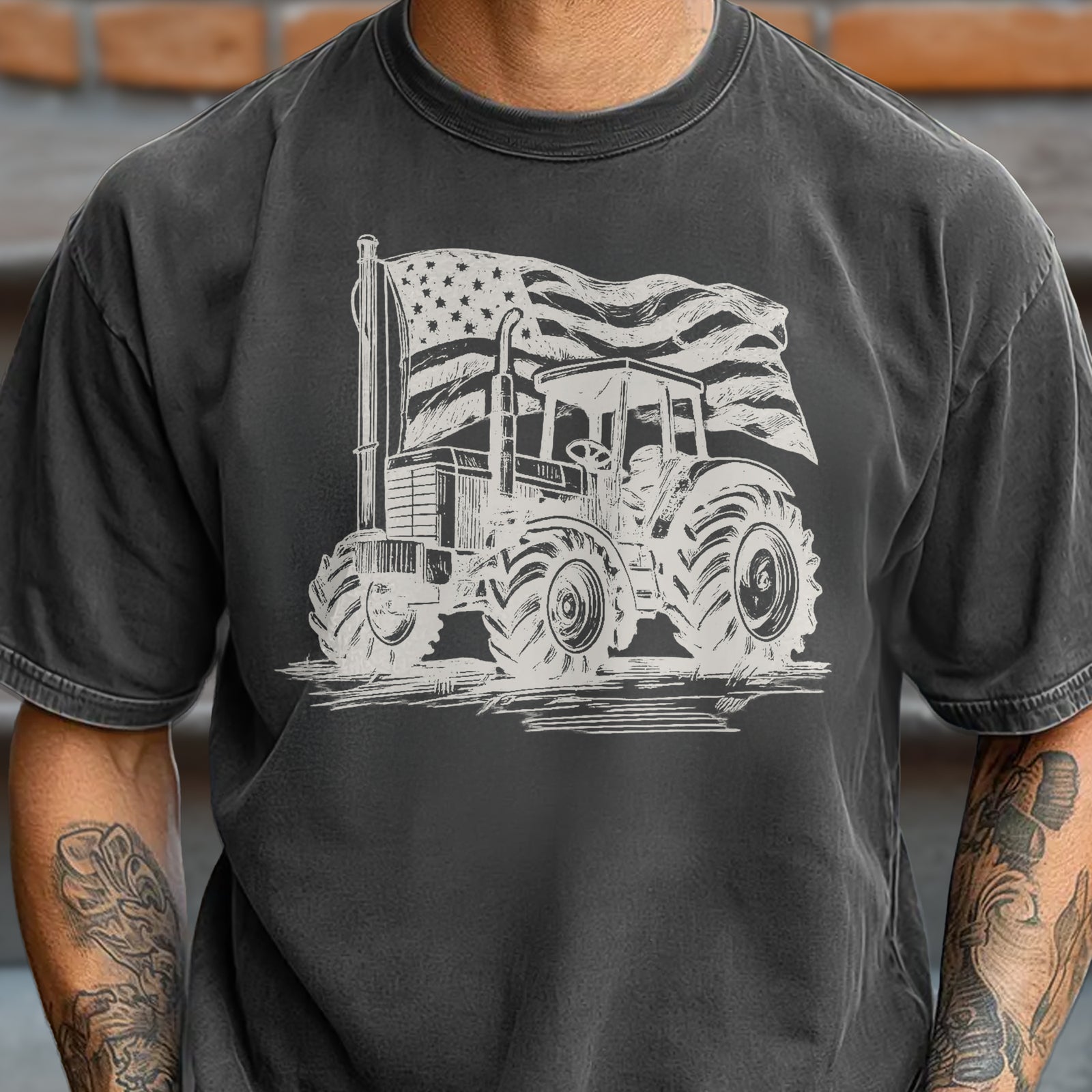 American Flag Tractor Comfort Shirt USA Independence Day Gift LM32 669217