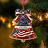 Custom Family Name USA 250th Anniversary Liberty Bell Acrylic Ornament Christmas Tree Decor, Patriotic Keepsake Gift HA75 919354