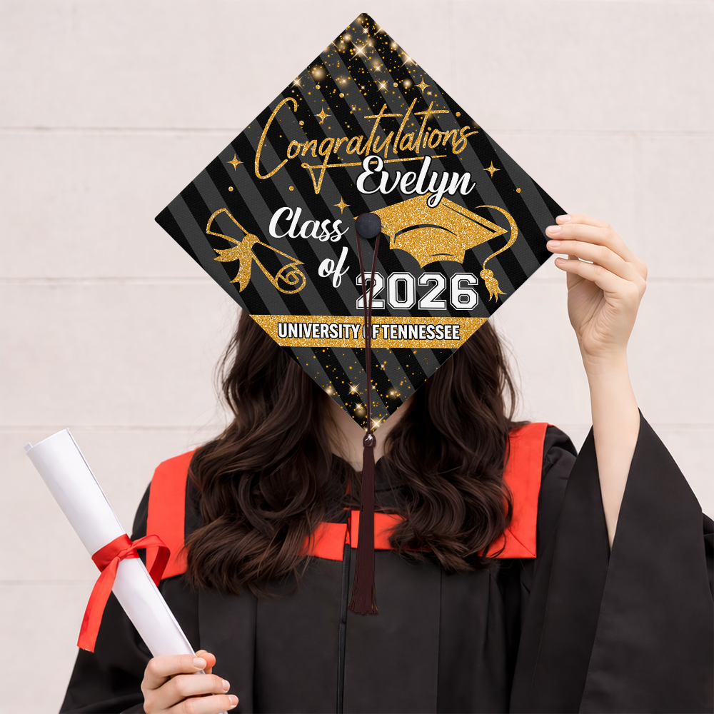 Congrats Class Of 2026 Personalized Graduation Cap Topper HA75 920820