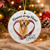 Custom Dog Photo Forever In My Heart Memorial 3D Inflated Effect Printed Ornament CH07 180444