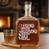 Personalized Legend Husband Dad Grandpa Whiskey Bottle CH07 895966
