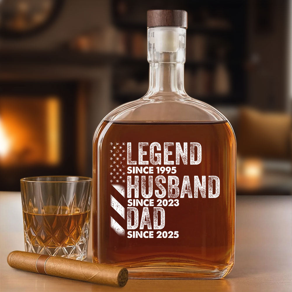 Personalized Legend Husband Dad Grandpa Whiskey Bottle CH07 895966