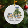 Personalized Baby First Christmas Teddy Bear Ceramic Ornament, Newborn Holiday Keepsake HA75 921908