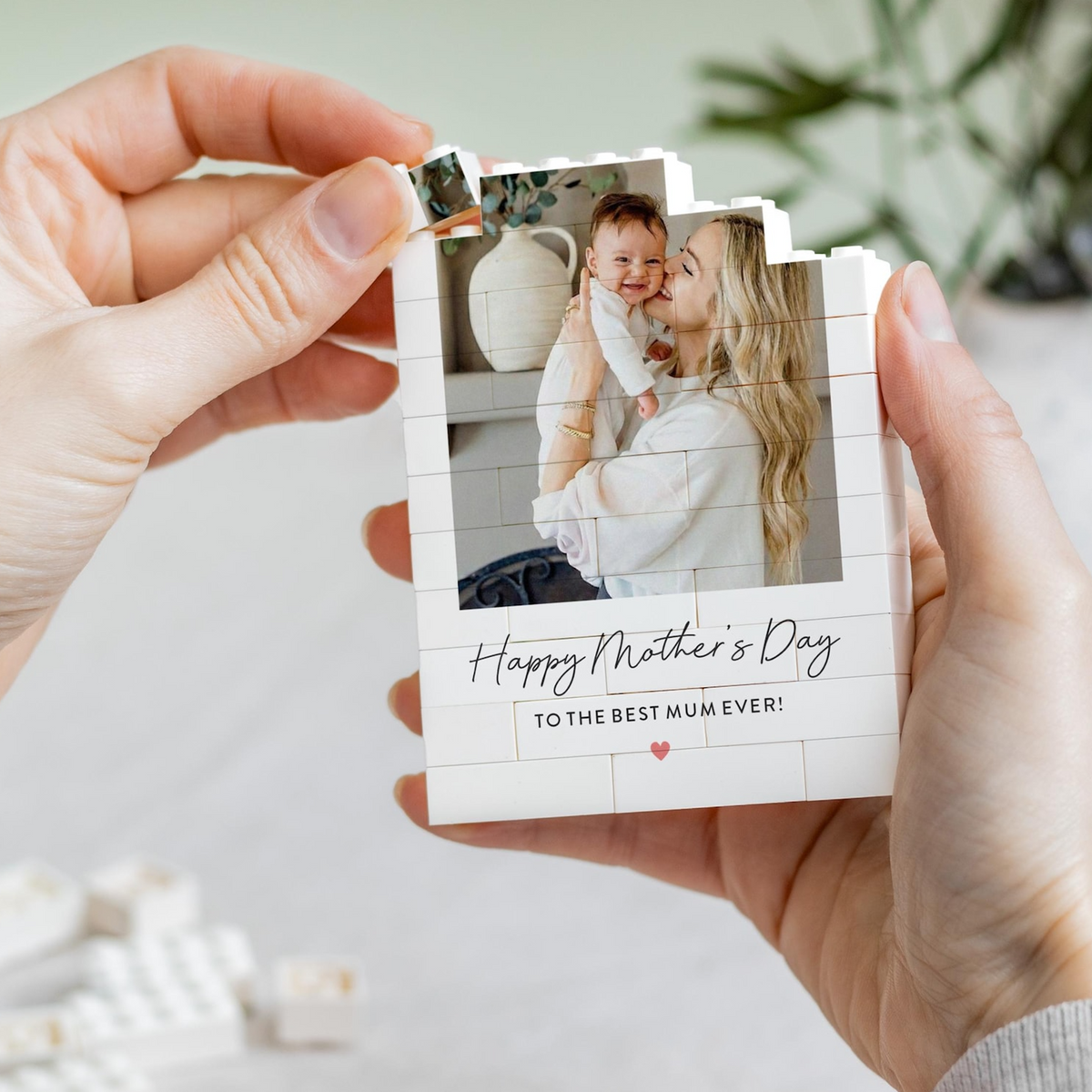 Custom Photo Happy Mother's Day Building Block - Present For New Mums, Unique Photo Keepsake HO82 901746