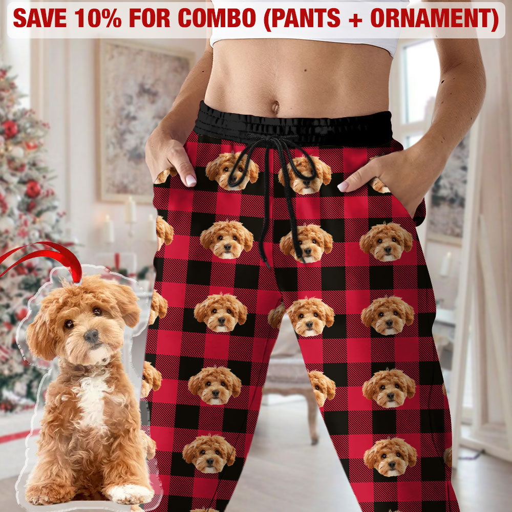 Custom Photo With Christmas Pattern Dog Cat For Men and Women Sweatpants HO82 N304 888993