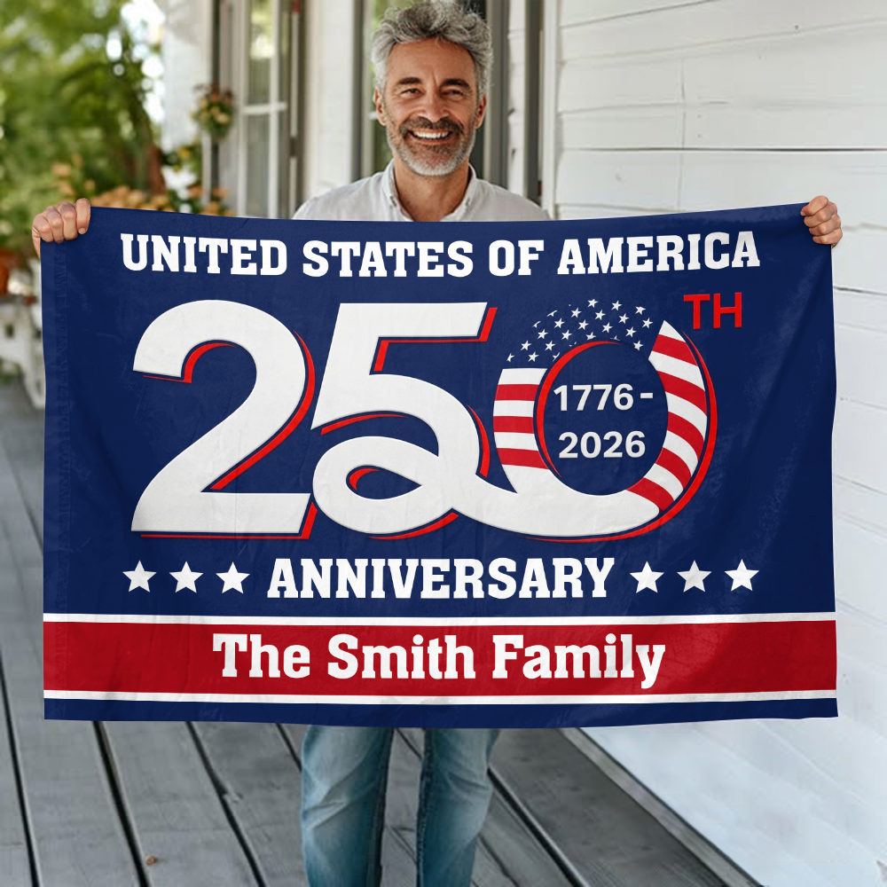 United States of America 1776-2026 250th Anniversary - USA Semiquincentennial Patriotic Outdoor House Flag CH07 910186