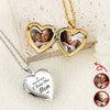 Custom Photo Always Know You Are Loved Heart Locket Necklace HA75 920700