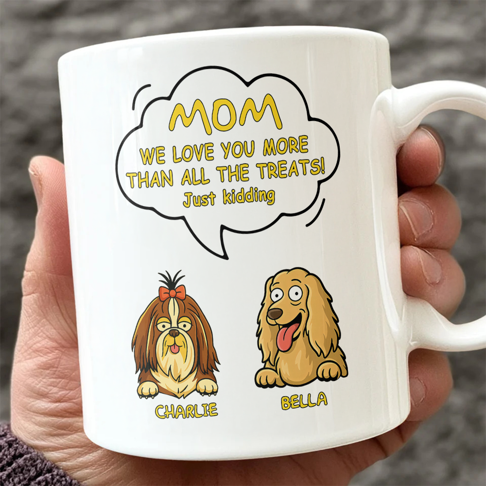 Custom Dog Clipart Just Kidding For Dog Lover Mug TH10 892695