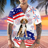 Custom Dog Photo Merica Hawaii Shirt TH10 169079