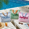 Personalized Beach Tote Bag Girls Trip - Summer Vacation Gift, Pool Bag for Women LM32 899819