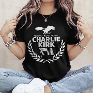 Justice for Charlie Kirk - Prayers Up for Charlie Memorial Dark Shirt LM32 65623