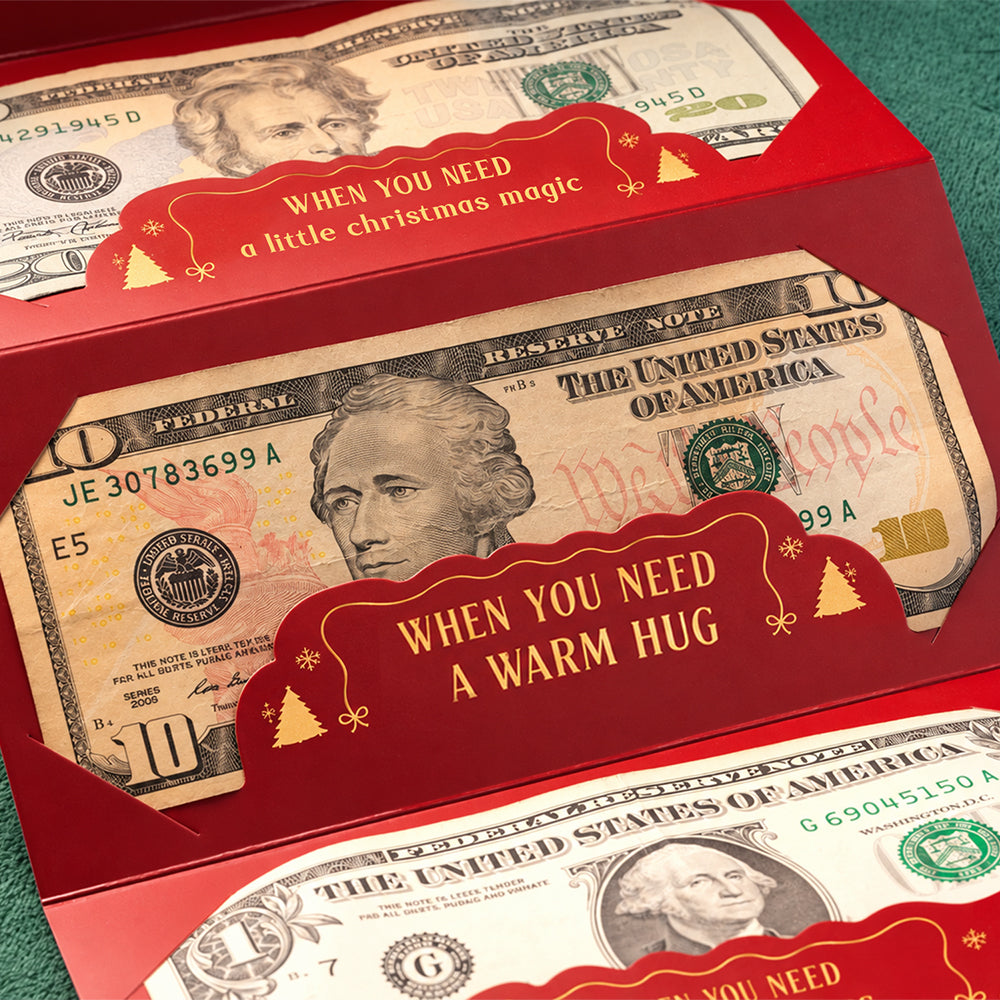 Personalized Merry Christmas Cash Gift Envelope, Funny Money Holder for Family & Friends TH10 171189