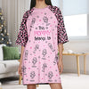 Personalized Funny Kids This Grandma Mom Belongs To Women's Sleep Tee, Raglan Nightgown LM32 897481