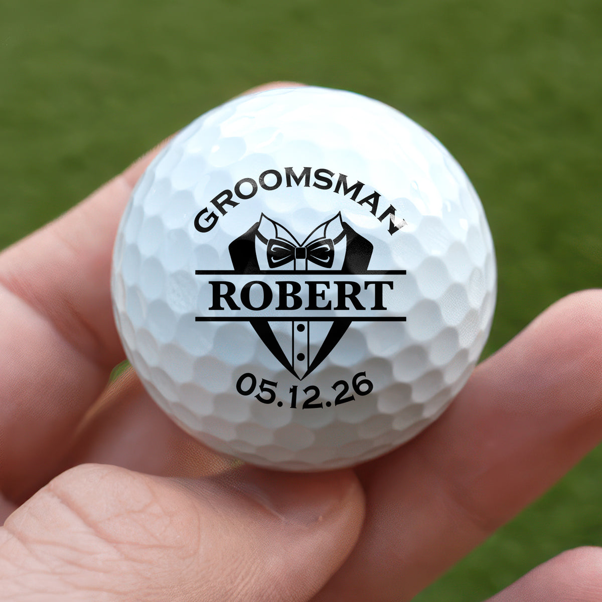 Custom Name Golf Balls for Groom, Wedding Golf Gift for Golfer, Groomsmen Gift CH07 180456