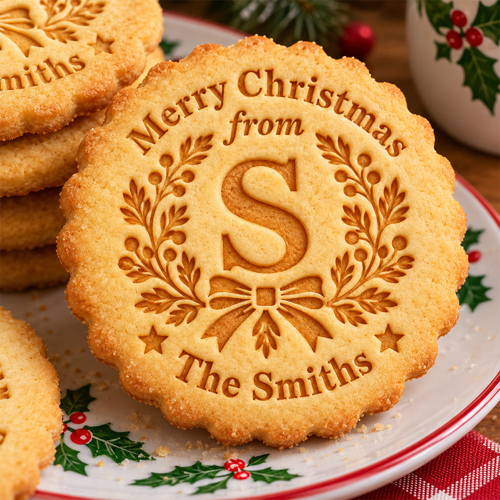Personalized Family Name Merry Christmas Cookie Stamp HA75 919630