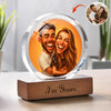 Caricature Wall Art For Funny Couples Round Acrylic Block Plaque LM32 895011