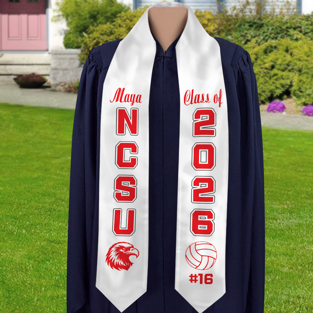 Personalized Senior Graduation Stole – Custom Graduation Sash Gift LM32 897705
