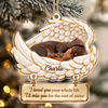 Custom Dog Photo I Loved You Your Whole Life Memorial Acrylic Ornament, Pet Remembrance Keepsake CH07 180744