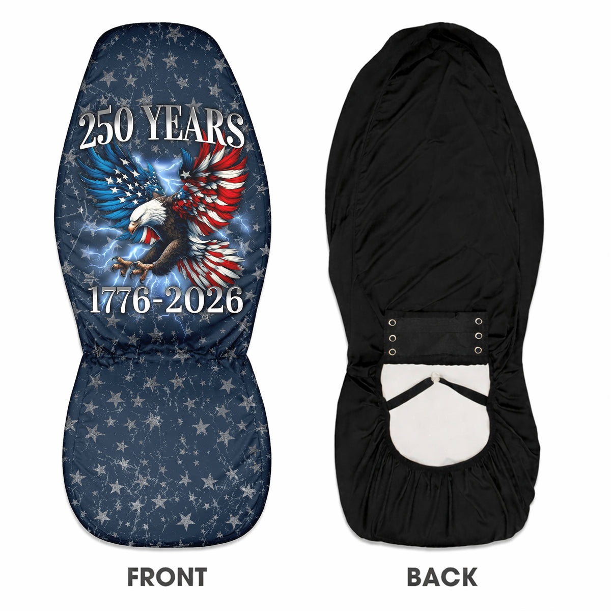 Personalized 250th Anniversary Eagle Patriotic American Car Seat Cover LM32 899553