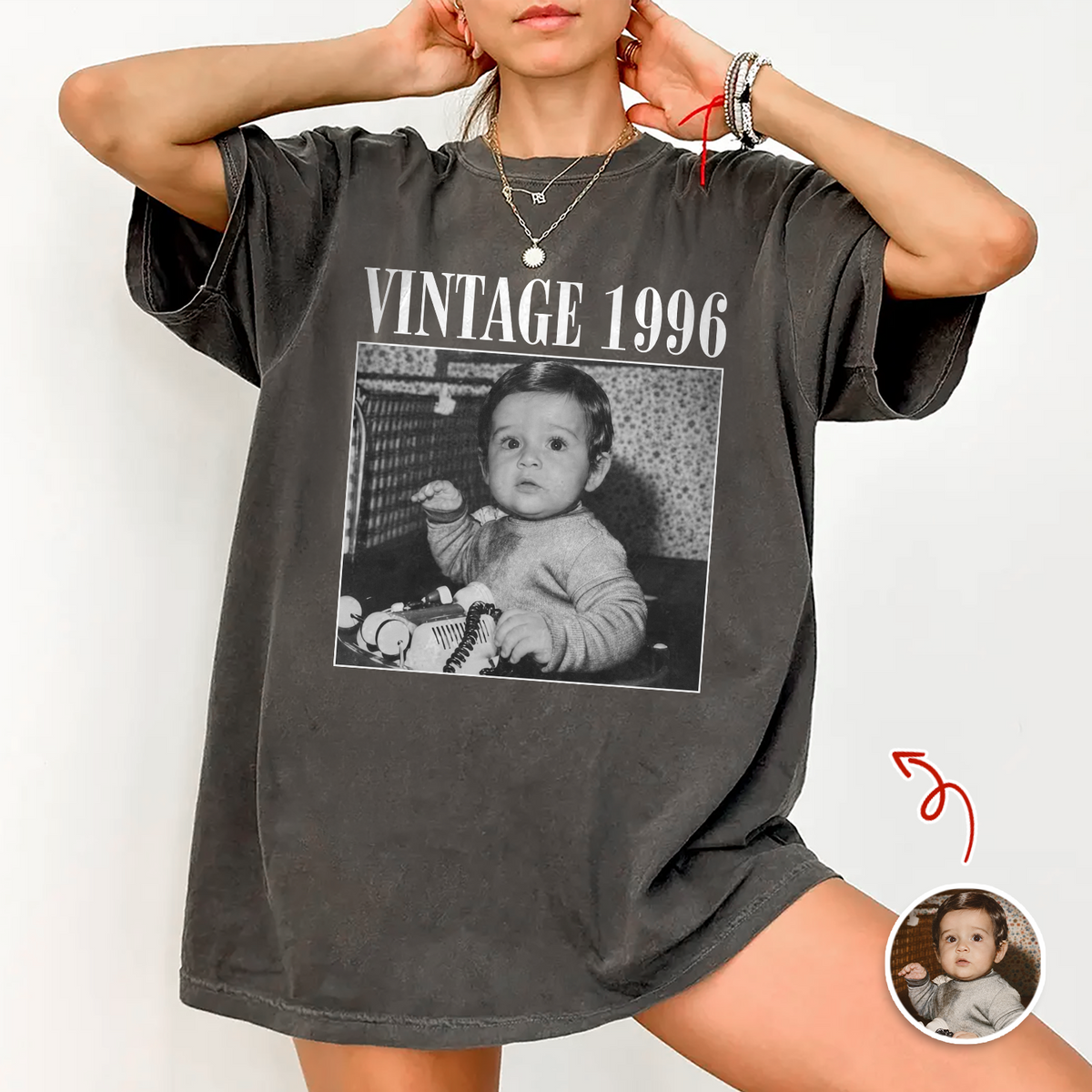 Custom Photo Vintage Comfort Shirt For Family TH10 170599