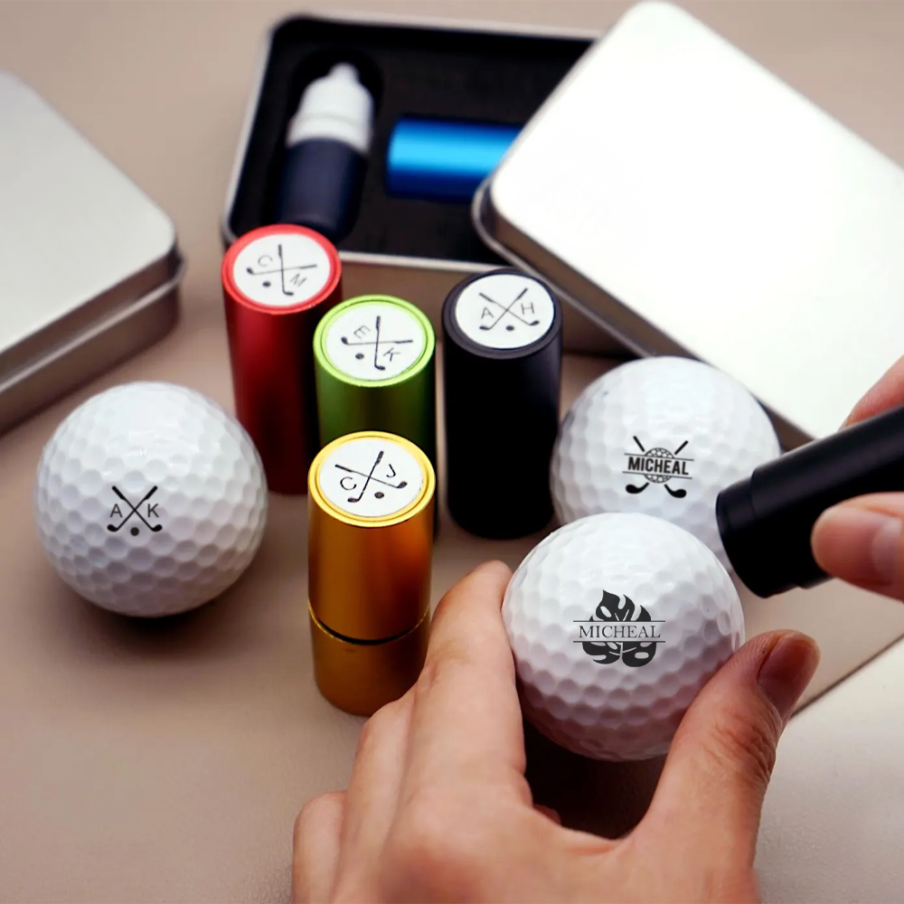 Personalized Golf Ball Stamp Box, Personalized Golf Stamps, Gift for Golfer, Golf Ball Marker HA75 898240