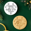 Personalized First Christmas As Married Cookie Stamp, Personalized Holiday Baking Gift HO82 904164